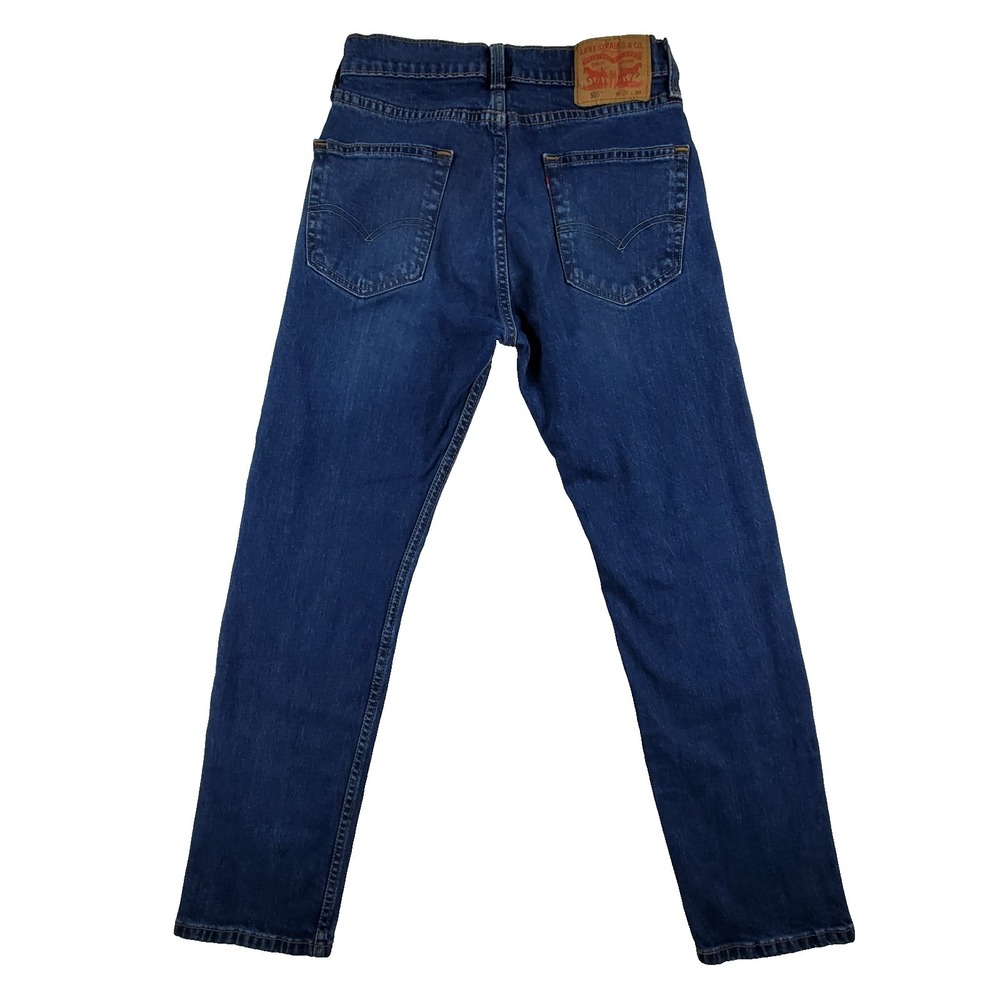 Levi's 505 Regular Fit Jeans Mens‎ 29x30 Blue Medium Wash Straight Leg - Picture 2 of 10